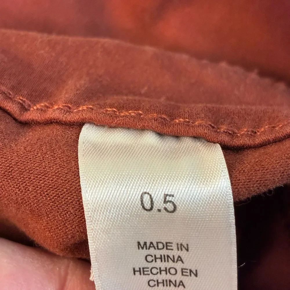 Chico's Platinum Rich Rust Front & back pocket Jeggings runs big! High waist - Picture 10 of 11